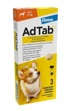 AdTab Hond Kauwtablet 5,5-11 kg 3 st. Nieuw